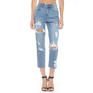 Size 3 5 Cello High Rise Destroy Crop Straight